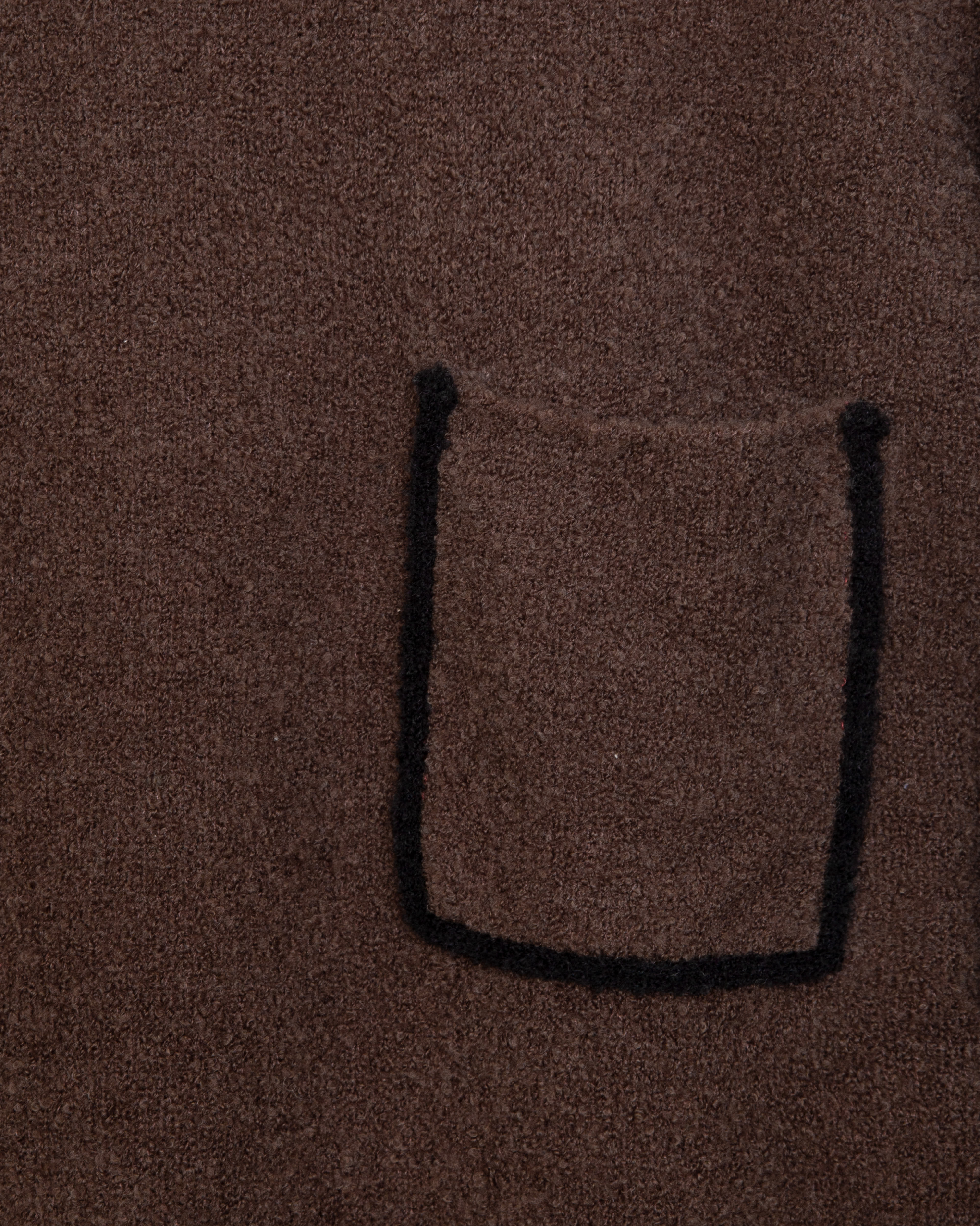 [FW23] LINE KNIT BROWN