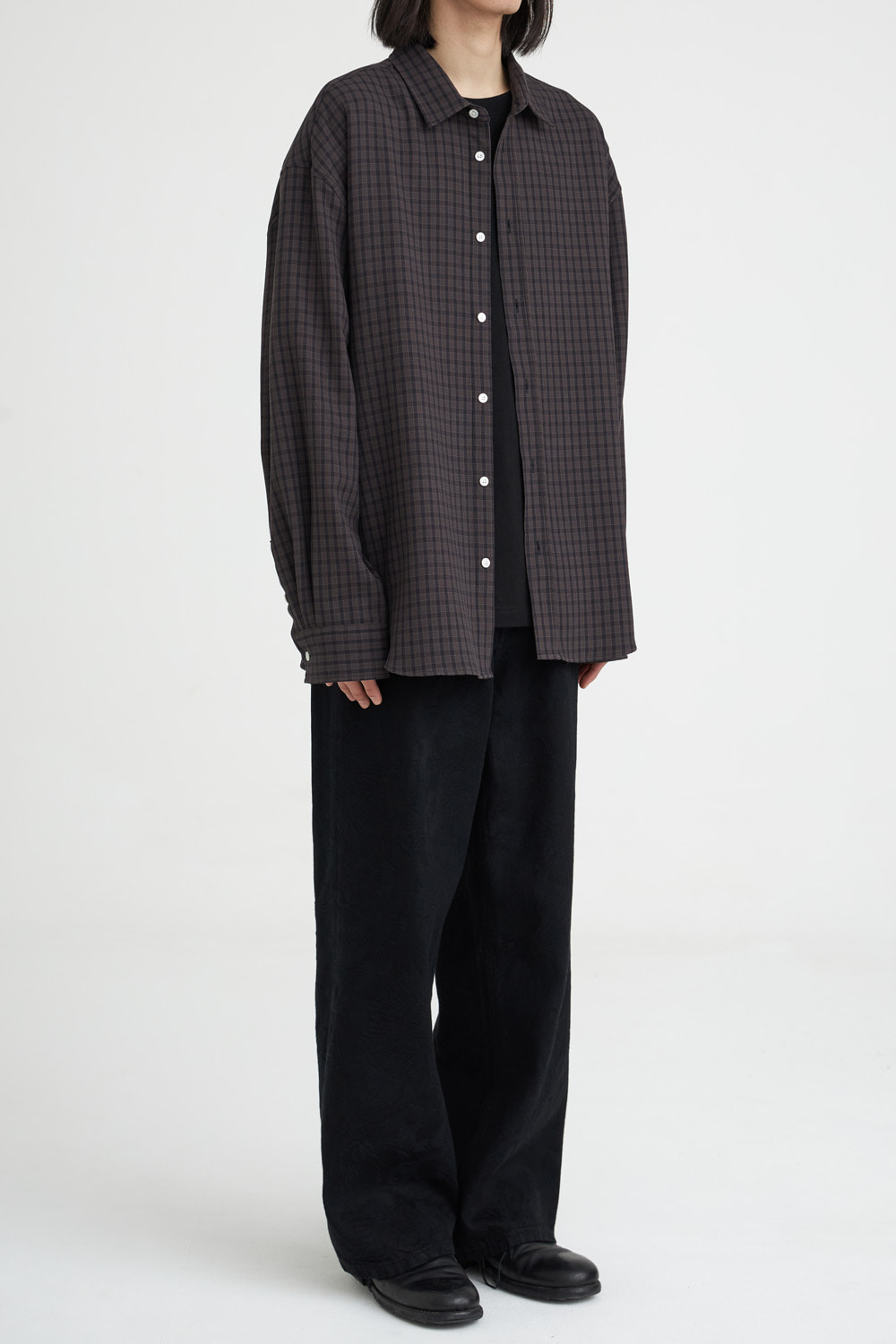 [OBSCURA EXCLUSIVE]COLLECTOR SHIRTS BROWN CHECK