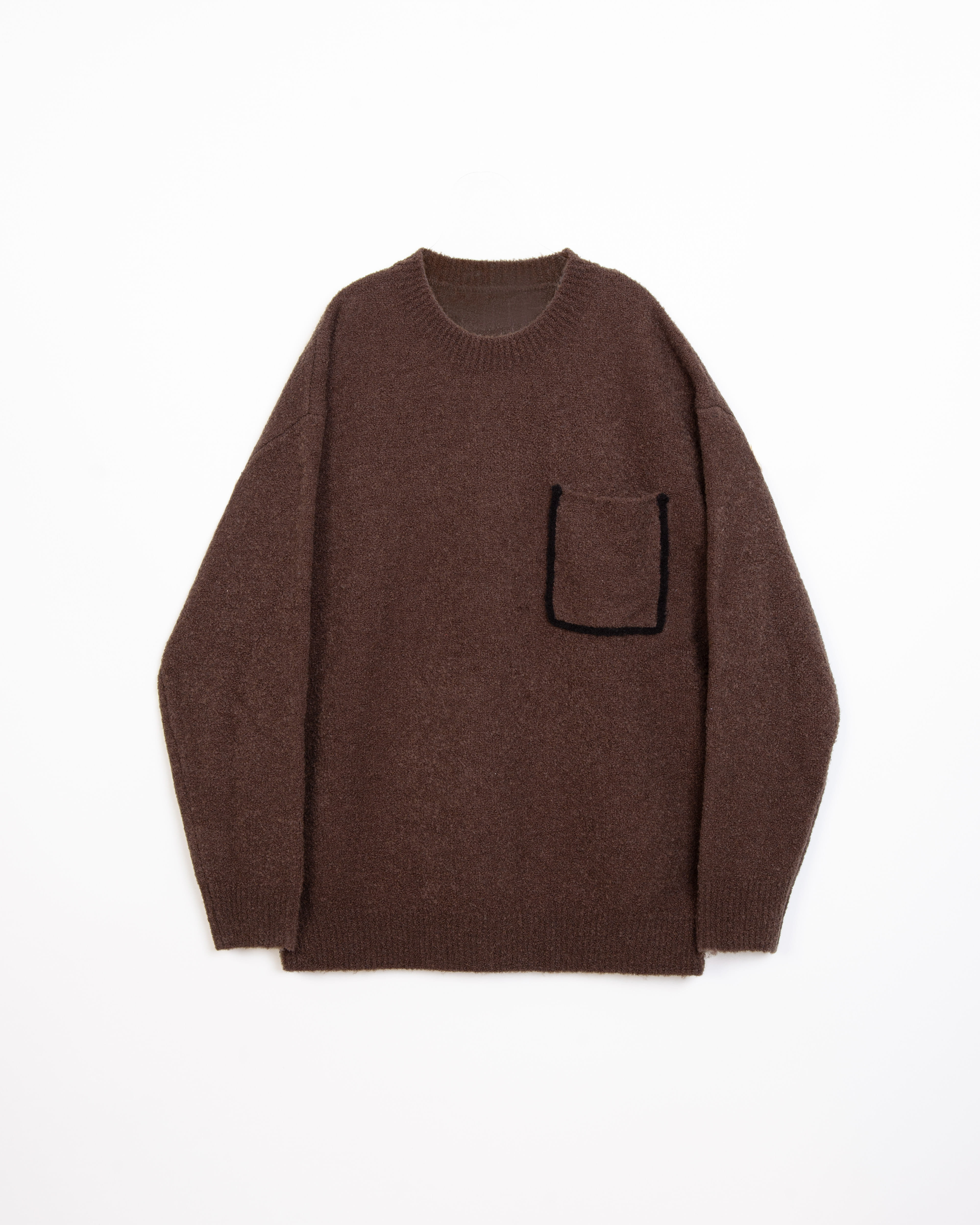 [FW23] LINE KNIT BROWN
